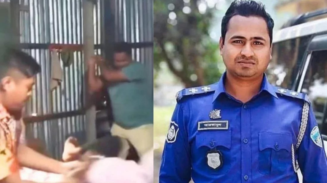 ‘প্রেমিকের সঙ্গে পালানো’ কিশোরীকে পিটুনির ভিডিও ভাইরাল, পুলিশ কর্মকর্তা প্রত্যাহার