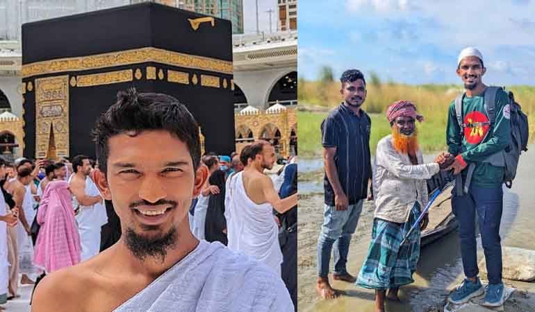 পায়ে হেঁটে হজে যাওয়া আলিফ দেশে ফিরেছেন