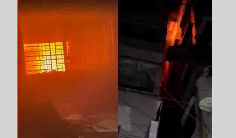 কেরানীগঞ্জ মডেল টাউনের ১০তলা ভবনে আগুন