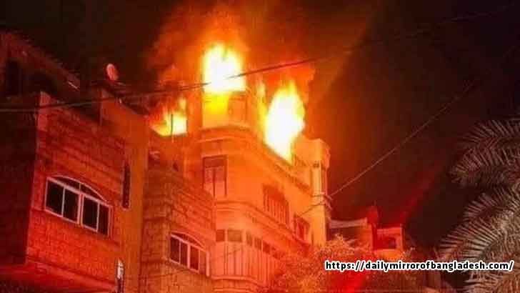 গাজায় শরণার্থী শিবিরে ভয়াবহ অগ্নিকাণ্ডে শিশুসহ নিহত ২১