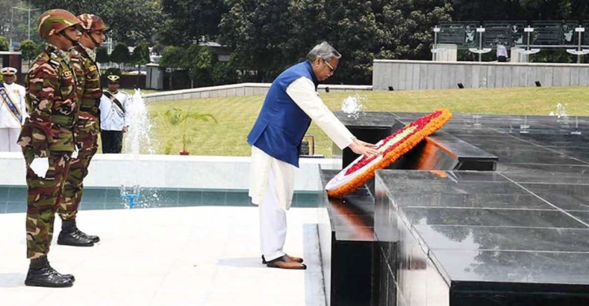 শিখা অনির্বাণে রাষ্ট্রপতির শ্রদ্ধা