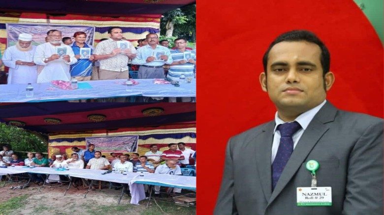 আ’লীগ নেতাদের সাথে ফুটবল টুর্নামেন্ট উদ্বোধন করলেন ইউএনও