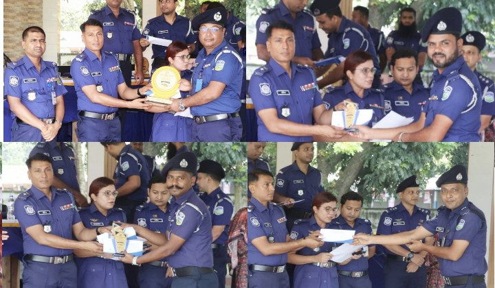 ওসি শফিকুলসহ মেলান্দহ থানার চার পুলিশ সদস্য পেলেন জেলার শ্রেষ্ঠত্বের পুরস্কার