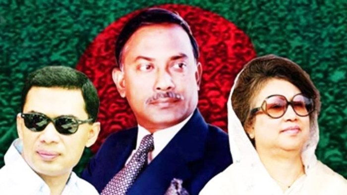 খোকসায় আগুনে পোড়ানো হলো শহীদ জিয়া-খালেদা ও তারেক রহমানের ছবি