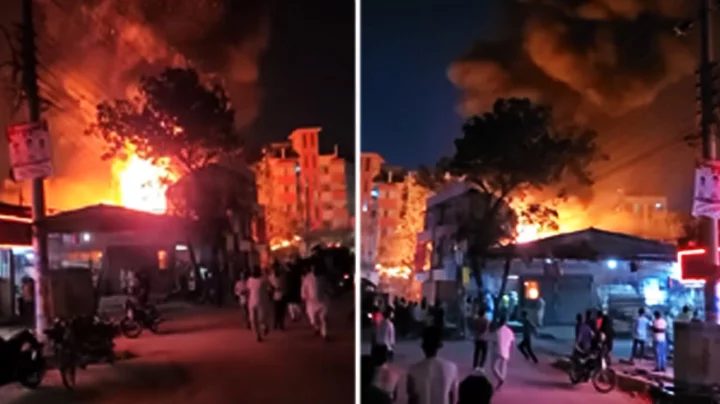 খিলগাঁওয়ে স-মিলে অগ্নিকাণ্ড