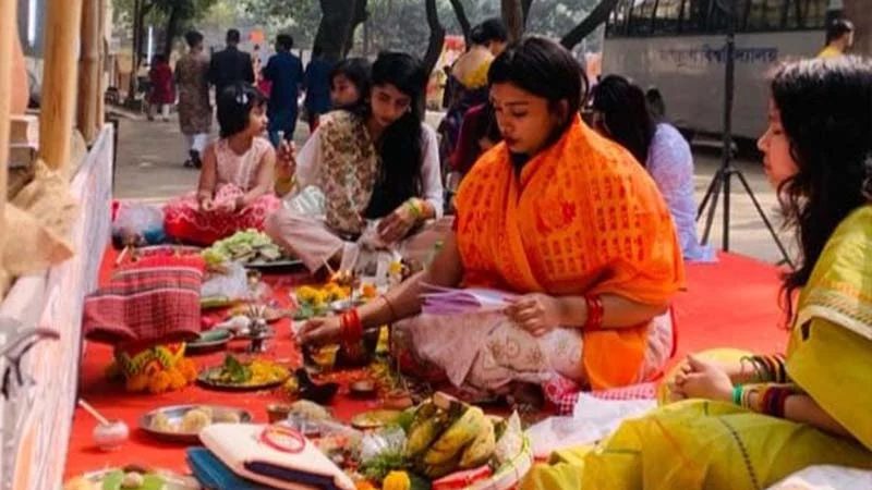 Saraswati Puja is celebrated in JnU
