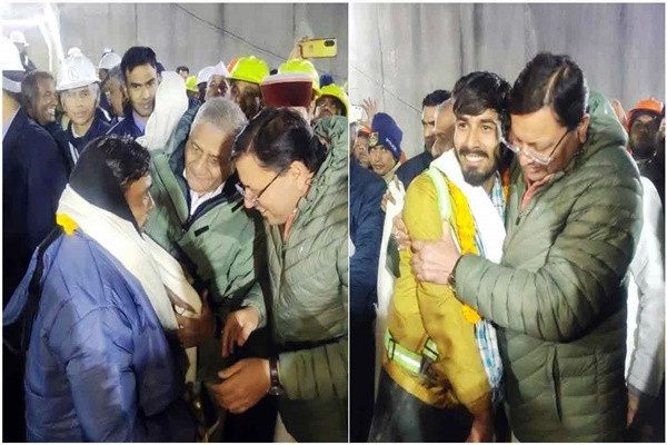 টানেলে আটকে যাওয়া ৪১ শ্রমিকের সবাই উদ্ধার