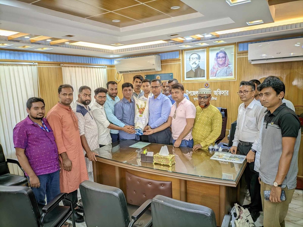 নবাগত ইউএনওর সাথে কুমারখালী প্রেসক্লাবের শুভেচ্ছা বিনিময়