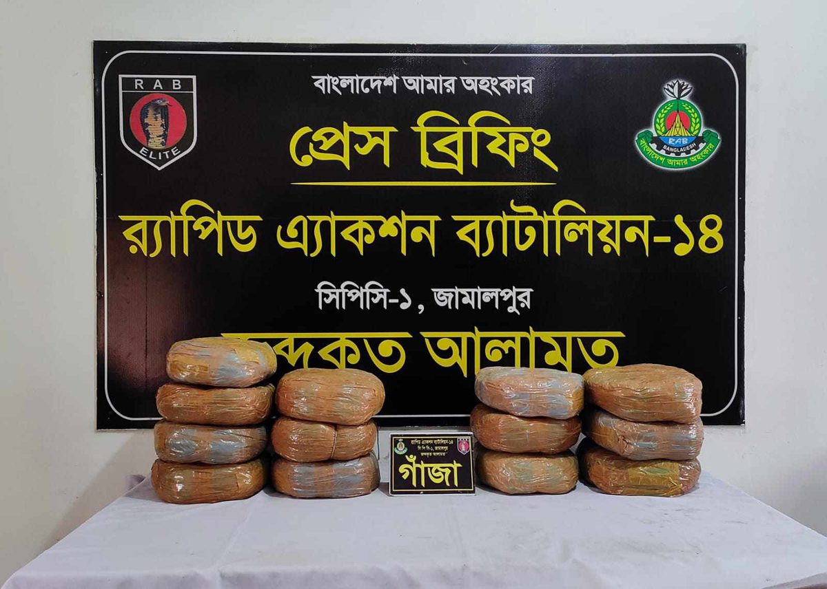 গোয়াল ঘরে মিলল ২৬ কেজি গাঁজা, মাদক কারবারি আটক
