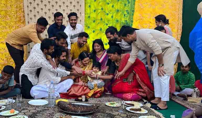 ভালোবাসা দিবসে পথশিশুদের সাথে নিয়ে পরীমণির ছেলের মুখে ভাত