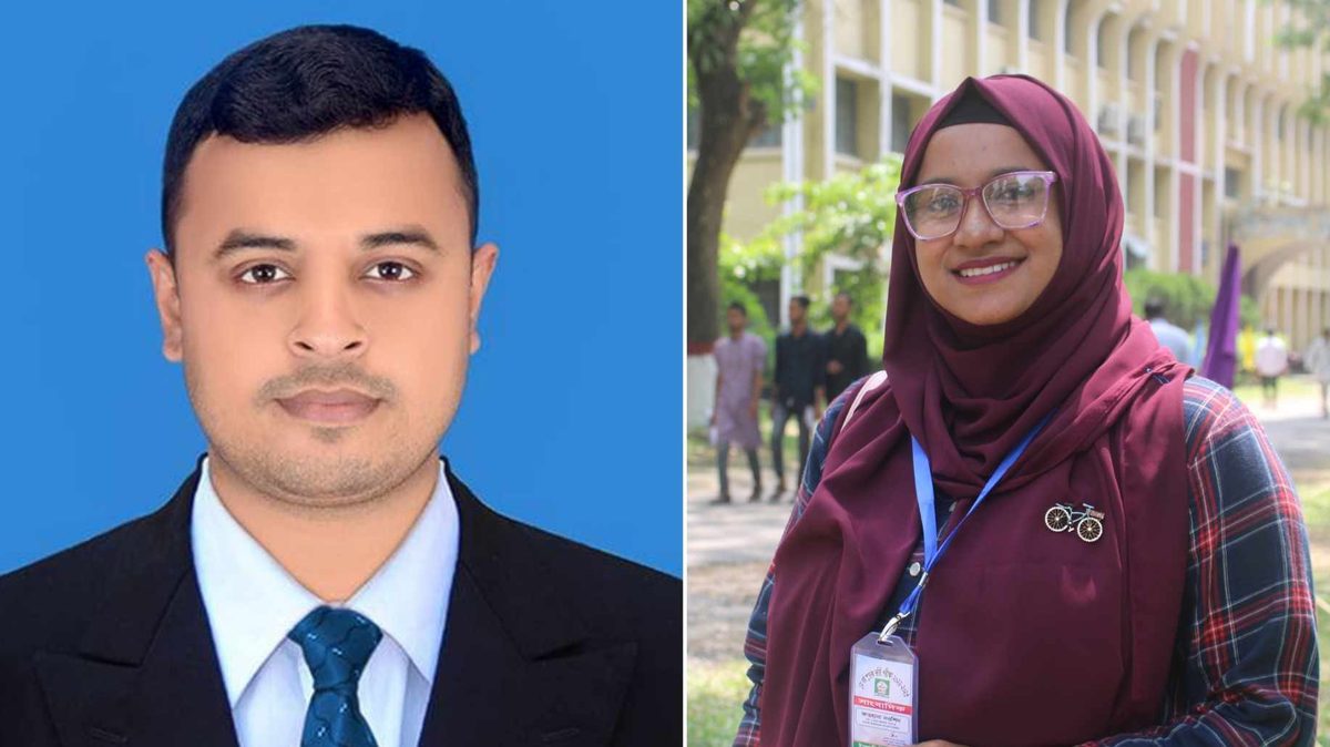 ইবি রিপোর্টার্স ইউনিটির আহবায়ক সাইমুম,সদস্য সচিব তিতলী
