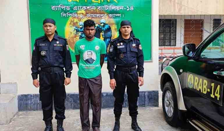 মেলান্দহে গলাকেটে বৃদ্ধা মহিলাকে হত্যার ঘটনায় প্রধান আসামি গ্রেপ্তার