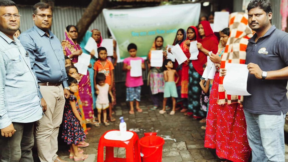 ওয়েভ ফাউন্ডেশনের উদ্যোগে বিশ্ব হাত ধোয়া দিবস পালিত