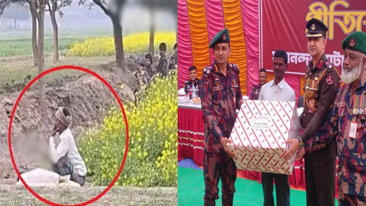 সীমান্তে কাস্তে হাতে সেই ভাইরাল কৃষককে সংবর্ধনা দিল বিজিবি
