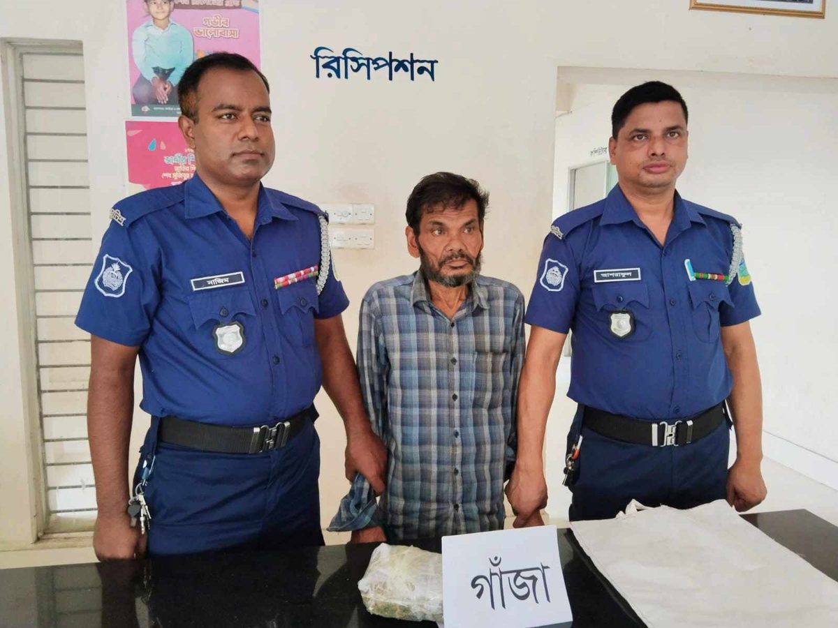 মেলান্দহে গাঁজাসহ মাদককারবারি গ্রেপ্তার