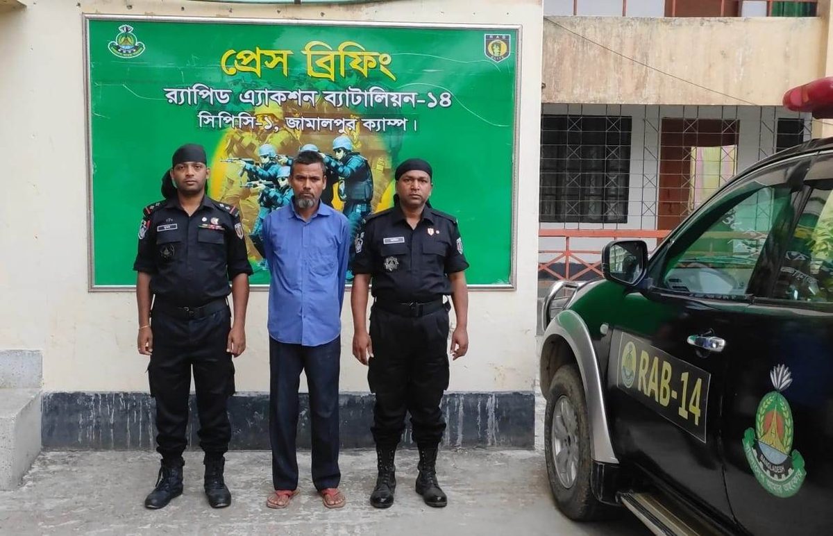 জামালপুরে ভাইয়ের হাতে ভাই খুন, প্রধান আসামি গ্রেপ্তার