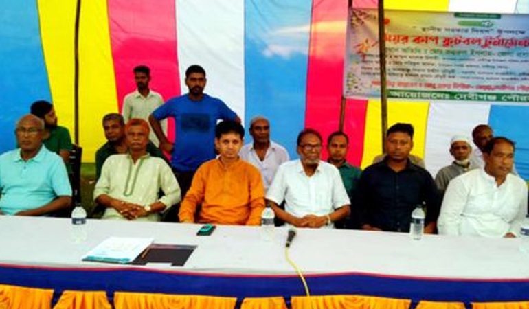 দেবীগঞ্জে মেয়র কাপ ফুটবল টুর্নামেন্টের উদ্বোধন