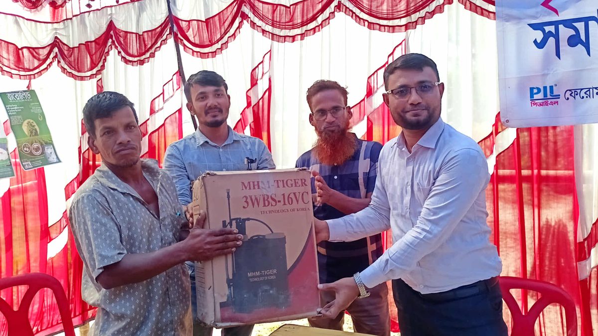 দেবীগঞ্জে ফেরোমন ইন্ডাস্ট্রিজের কৃষক সমাবেশ