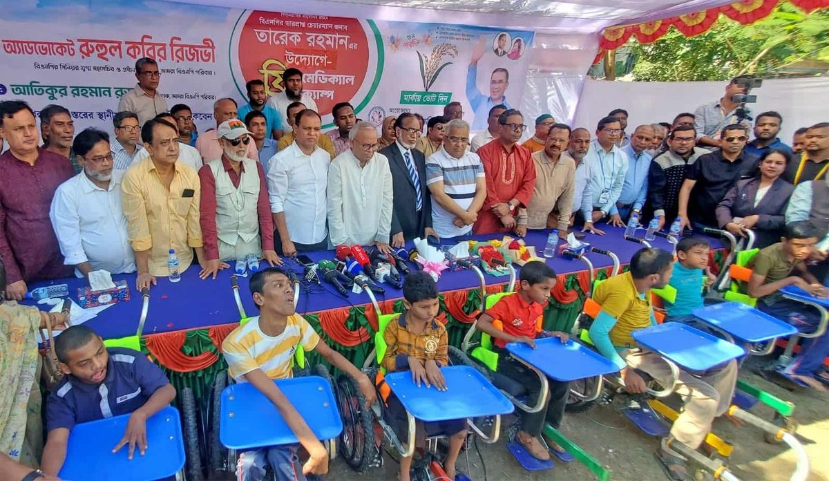 তারেক রহমানের জন্মদিন উপলক্ষে বগুড়ায় দিনব্যাপী মানবিক সেবা ও ফ্রি মেডিকেল ক্যাম্প