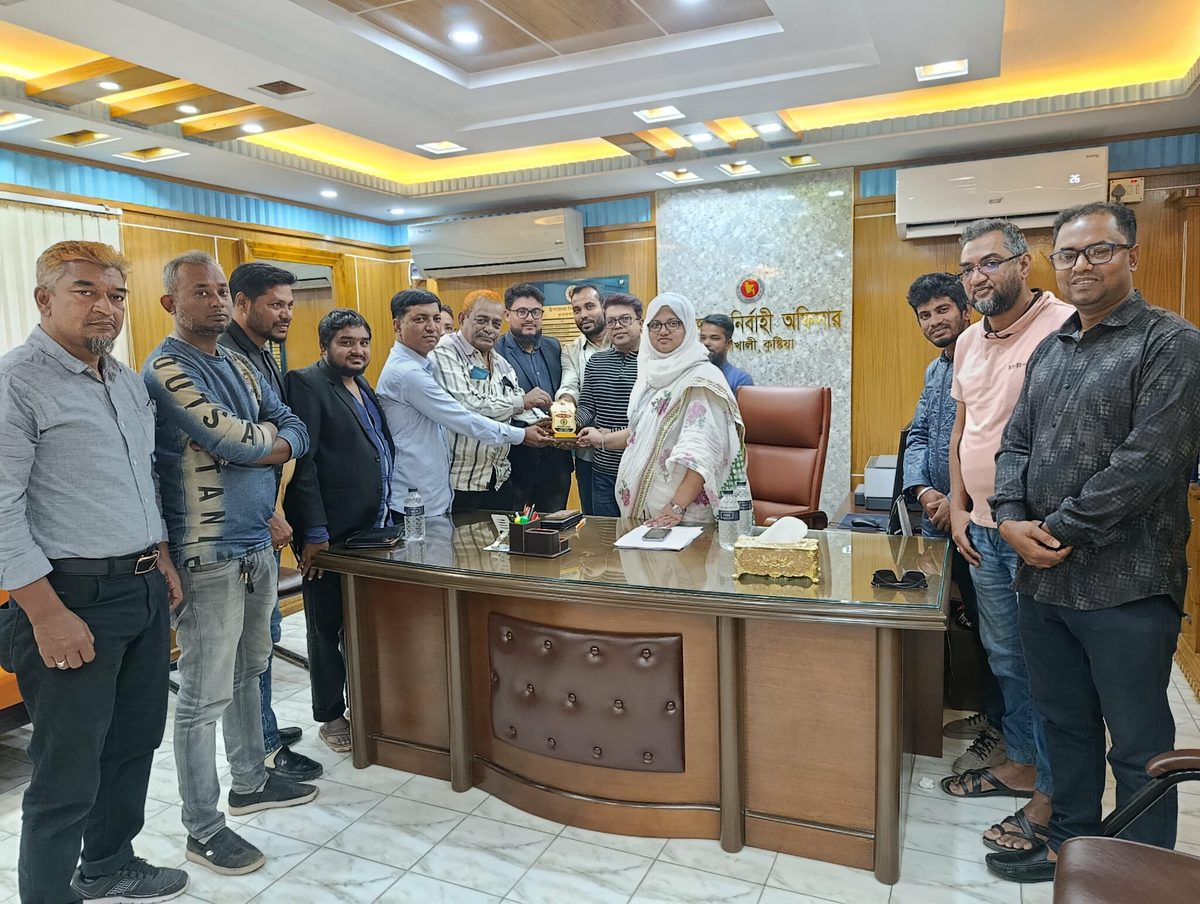 কুমারখালী প্রেসক্লাবের সাংবাদিক নেতৃবৃন্দের সঙ্গে নবাগত ইউএনও’র মতবিনিময়