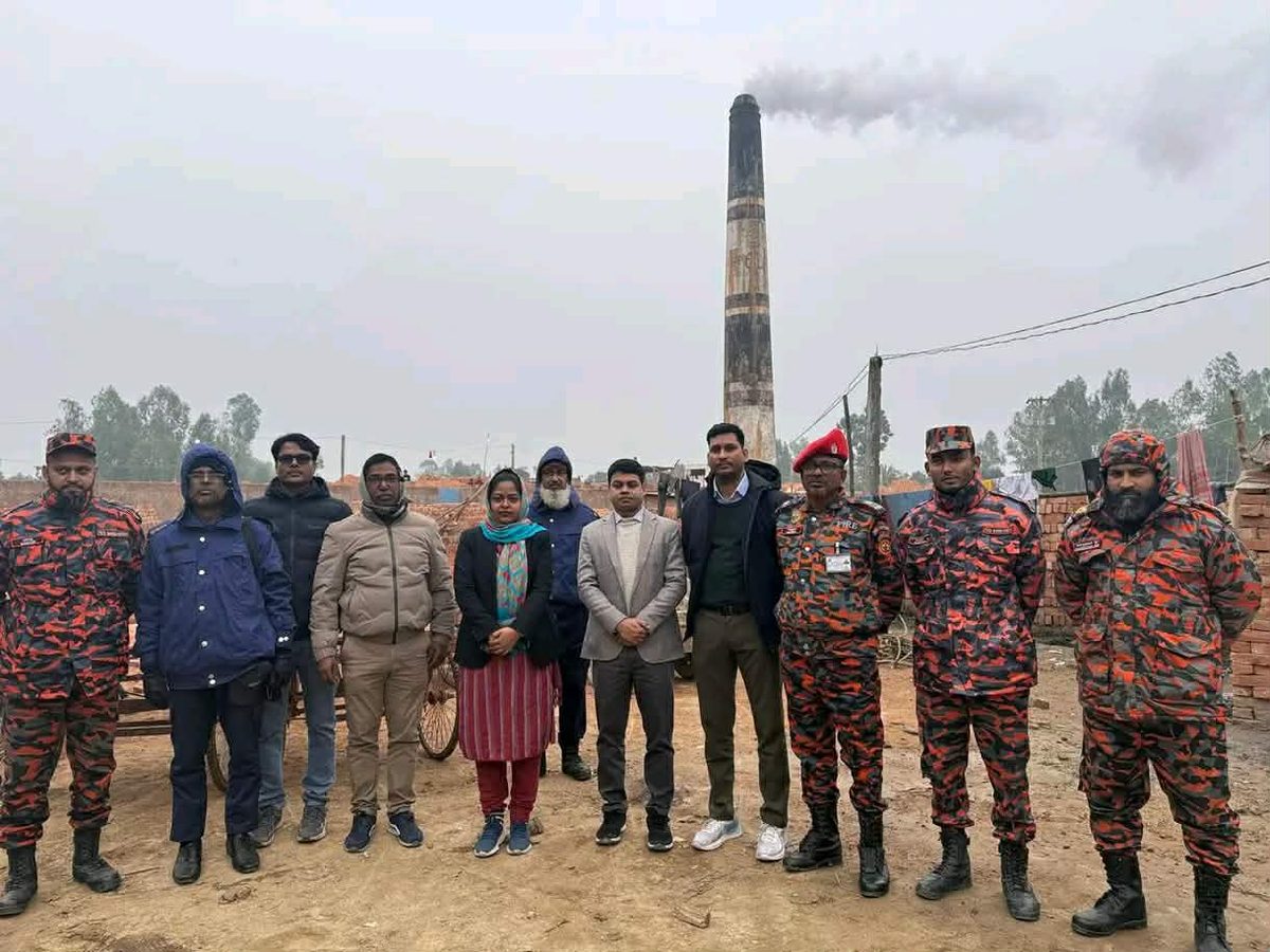 মেলান্দহে অবৈধ পাঁচ ইটভাটায় অভিযান,৫ লাখ টাকা জরিমানা