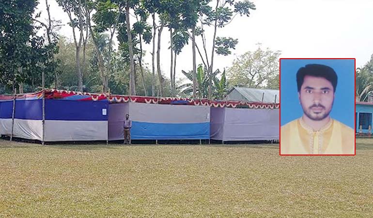 শামিয়ানার নিচে এসএসসি পরীক্ষা,কেন্দ্রের দায়িত্বে ইউপি সদস্য!