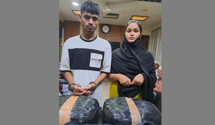 মুন্সীগঞ্জে গাঁজা সহ স্বামী-স্ত্রী আটক