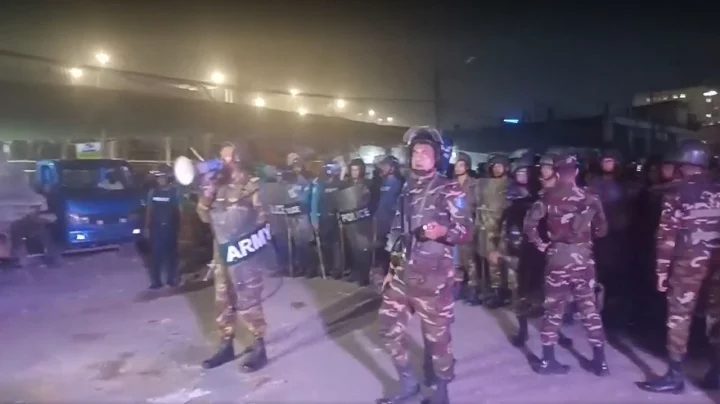 প্রথম আলোর সামনে ধাওয়া-পাল্টা ধাওয়া,সেনা মোতায়েন