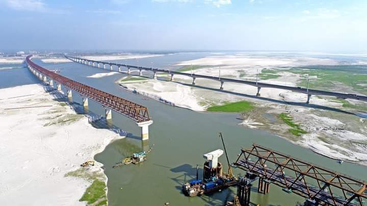 বঙ্গবন্ধু রেল সেতুর ৭৬ শতাংশ কাজ সম্পন্ন