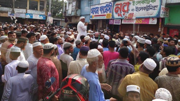 কুমারখালীতে ফিলিস্তিনি গণহত্যা বন্ধ ও মসজিদুল আকসার পুনরুদ্ধারে বিক্ষোভ সমাবেশ