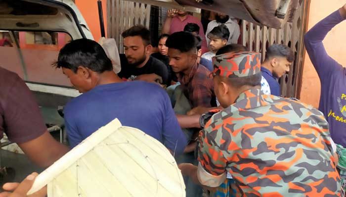১১ হাজার ভোল্টের বৈদ্যুতিক তারে স্পৃষ্ট হয়ে  শ্রমিকের মৃত্যু