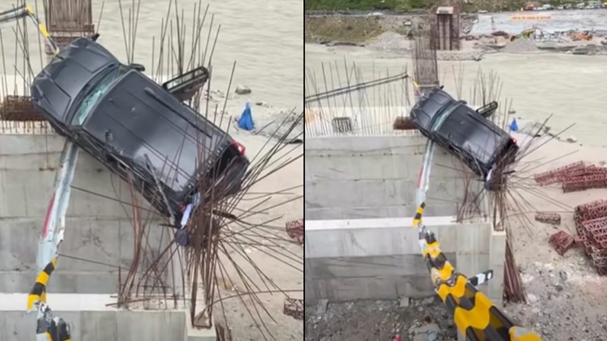টানেল থেকে বেরিয়ে ব্রিজের ওপর আছড়ে পড়ল গাড়ি