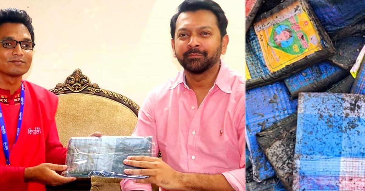 লাখ টাকায় বঙ্গবাজারের পোড়া লুঙ্গি কিনলেন তাহসান