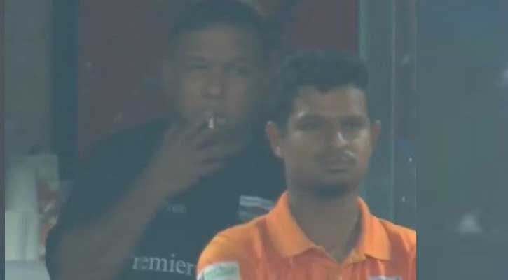 ড্রেসিংরুমে ধূমপান করে শাস্তির মুখে সুজন