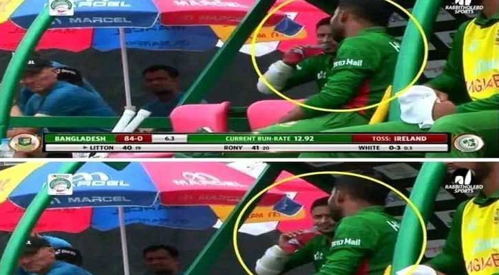 রোজার মধ্যে পানি পান করে ফের বিতর্কে সাকিব