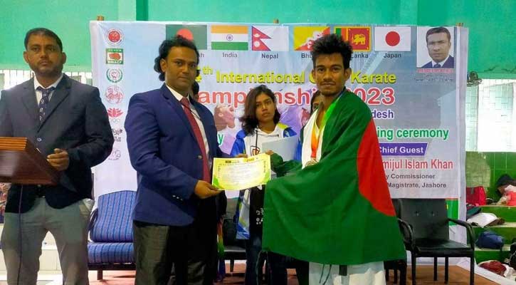আন্তর্জাতিক কারাতে চ্যাম্পিয়নশীপে তৃতীয় তিতুমীরের উৎস