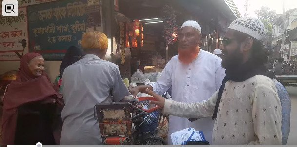 কুমারখালীতে হাতপাখা প্রতীকের প্রার্থী আনোয়ার খানের নির্বাচনী গনসংযোগ