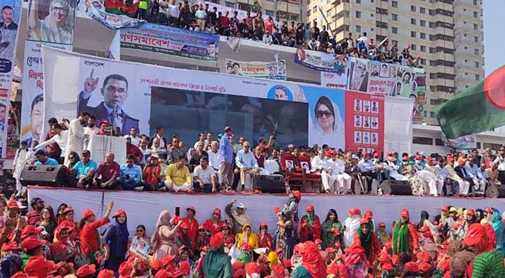সমাবেশে সরকারের পদত্যাগসহ ১০ দফা ঘোষণা বিএনপির