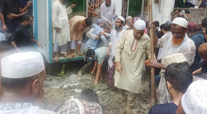 ছেলের কবরের পাশে শায়িত দেলাওয়ার হোসাইন সাঈদী