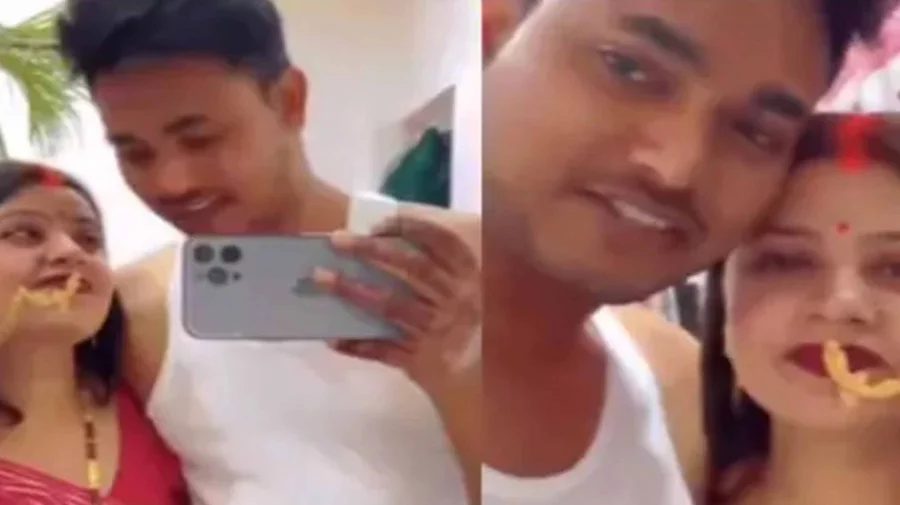 বাসর রাতের ভিডিও করে আলোচনায় নবদম্পতি!