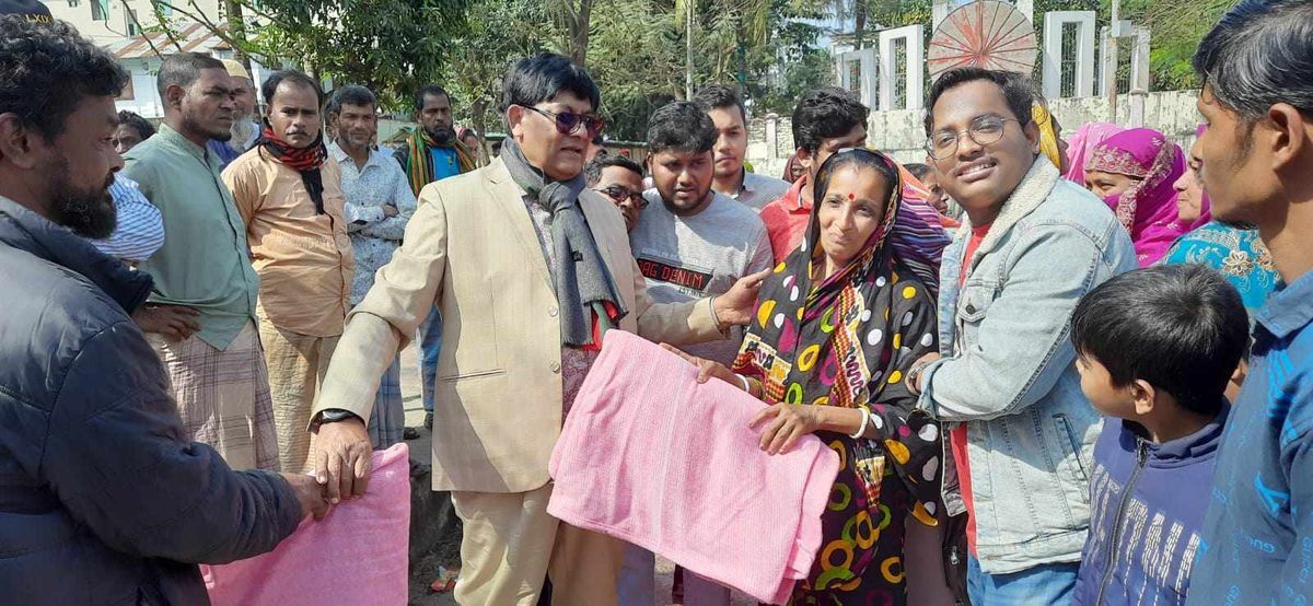শীতার্তদের মাঝে পার্বত্য চট্টগ্রাম নাগরিক পরিষদের শীতবস্ত্র বিতরণ