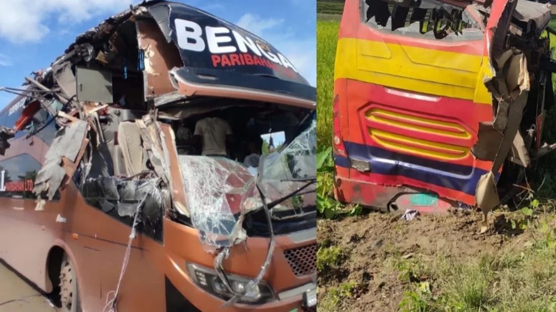 সিলেটের যাত্রীবাহী দুই বাসের মুখোমুখি সংঘর্ষে নিহত ৮