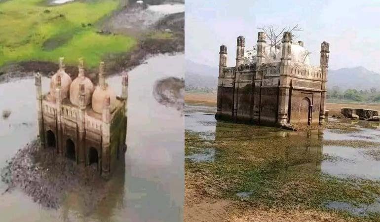 ৩০ বছর পর জেগে উঠল ডুবে যাওয়া মসজিদ