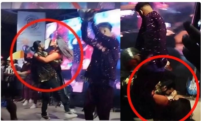 অপু বিশ্বাসকে কোলে তুলতে গিয়ে ফেলে দিলেন নায়ক নিরব