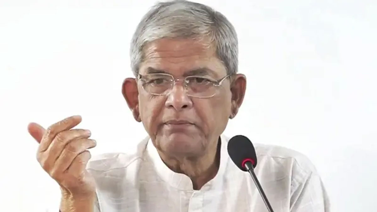 শেখ হাসিনা আর বাংলাদেশে রাজনীতি করতে পারবেন না : মির্জা ফখরুল