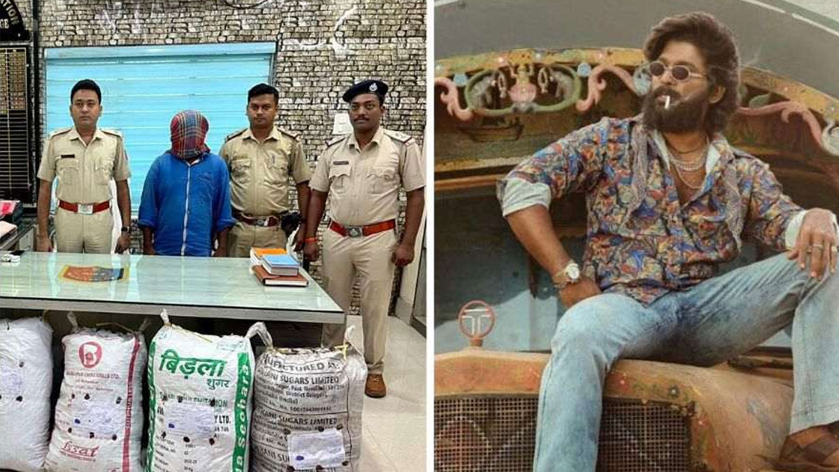 ‘পুষ্পাকে’ নকল করে বাংলাদেশে আসছিল ৮৫ কেজি গাঁজা