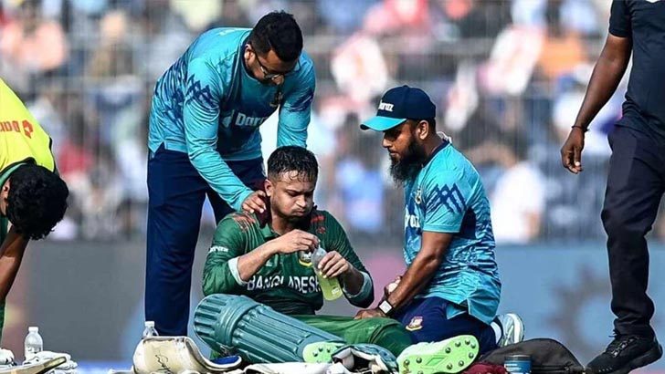 সাকিবের ইনজুরি নিয়ে যে বার্তা দিল বিসিবি