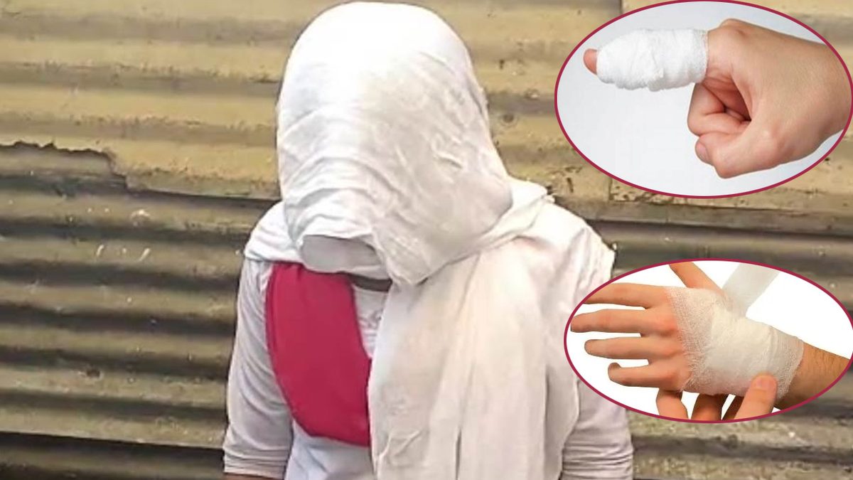 একসাথে নিজেদের হাত কাটলেন ১৪ স্কুলছাত্রী
