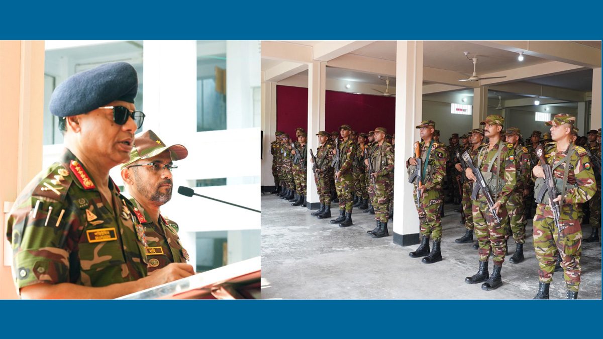 পার্বত্য চট্টগ্রামের বান্দরবান রিজিয়ন পরিদর্শনে সেনাবাহিনী প্রধান