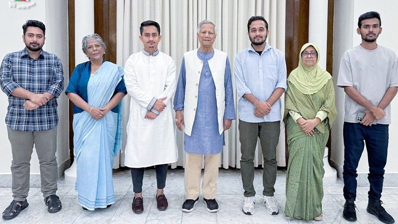 জুলাই শহিদ স্মৃতি ফাউন্ডেশনের সম্পাদক সারজিস, প্রধান নির্বাহী স্নিগ্ধ